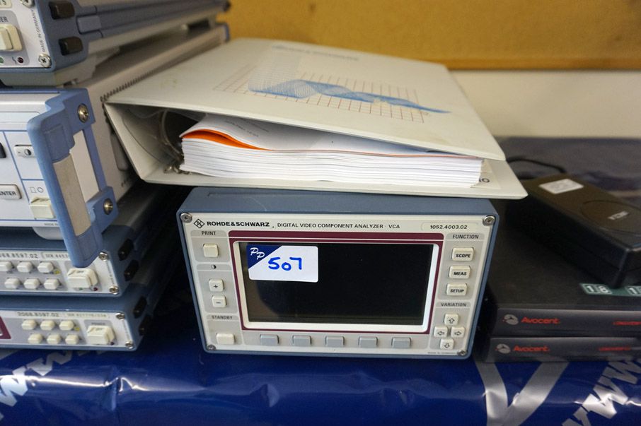Rohde & Schwarz digital video component analyser