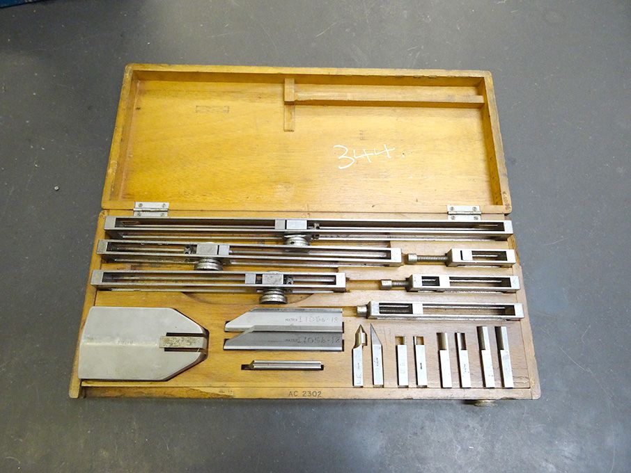 Matrix slip gauge accessory kit in wooden case