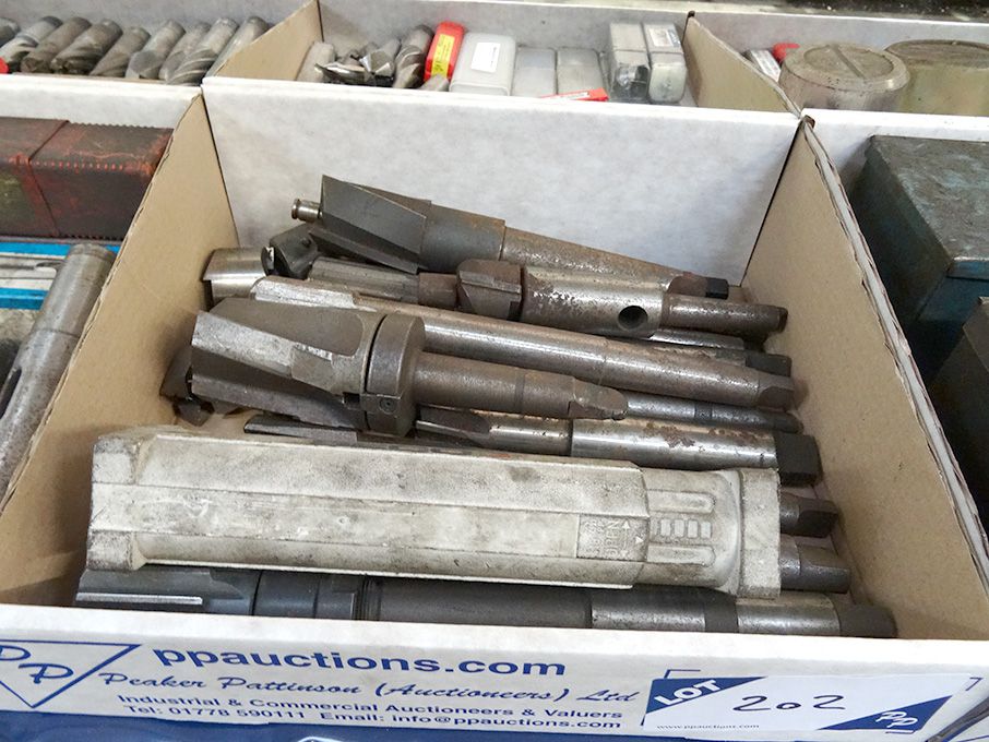 Qty various HSS reamers, cutters, as lotted