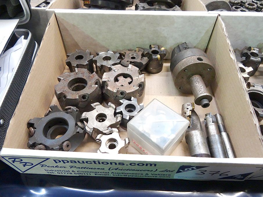 Qty various tip milling cutter heads to 80mm appro...