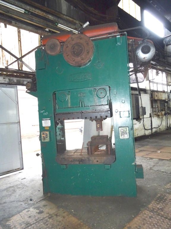 Massey 11/1462 150 ton mechanical ring frame press...