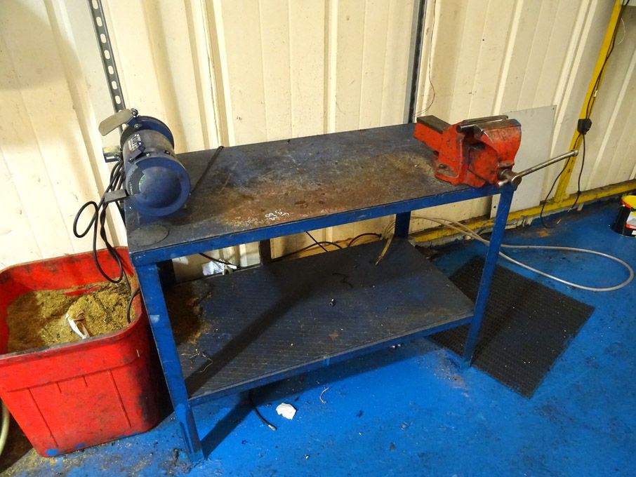 1260x670mm heavy duty metal workbench with Record...