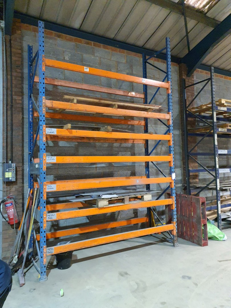 1 bay multishelf boltless pallet racking, 2600x900...