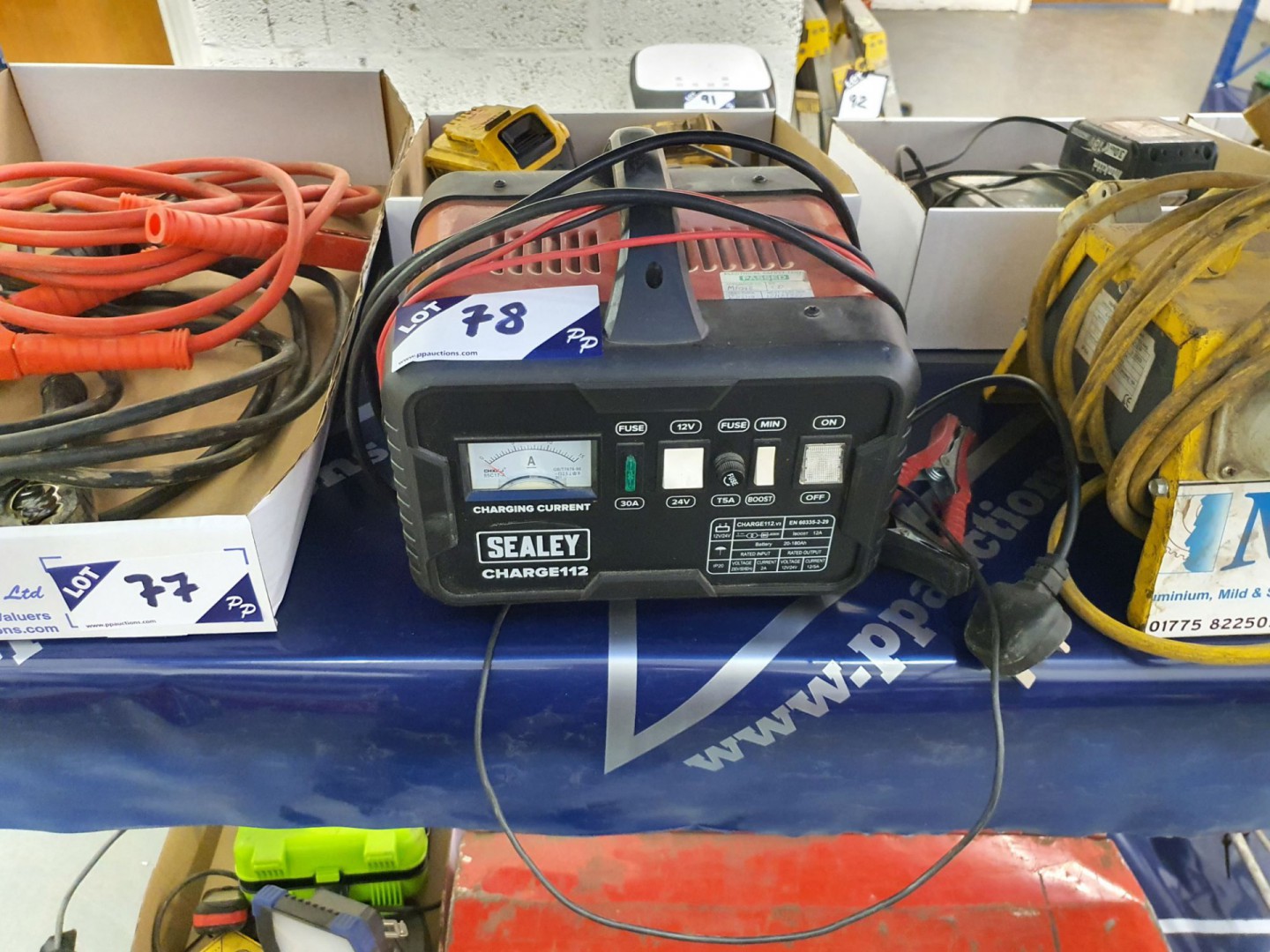 Sealey Charge 112 battery charger, 12-24v, 240v