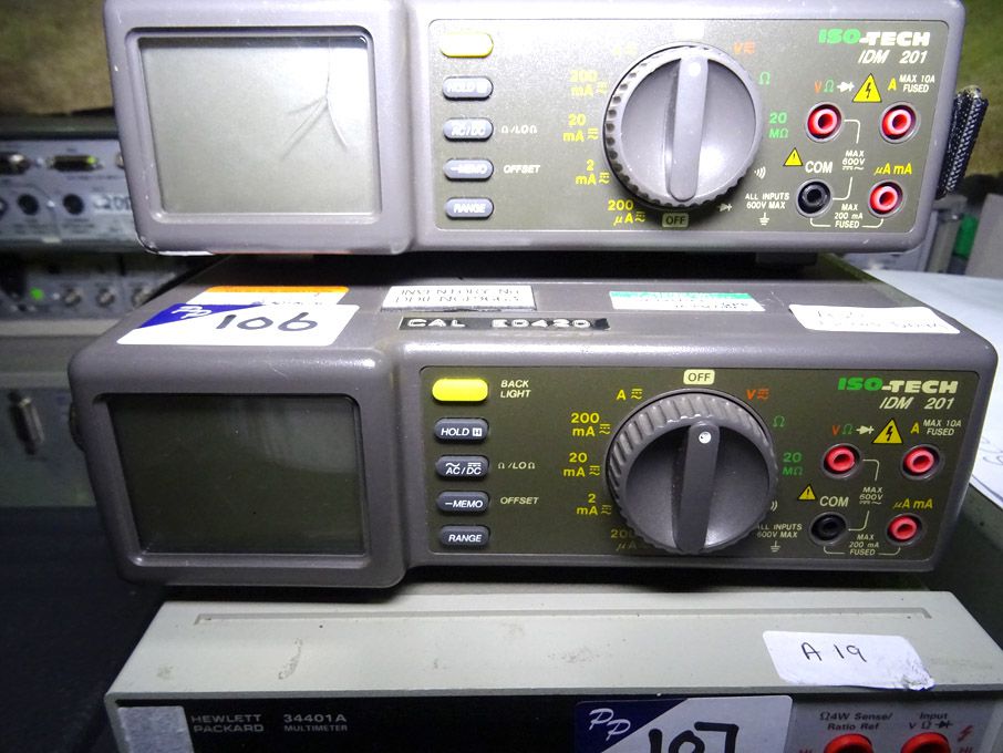 Iso-tech IDM201 digital volt meter - lot located a...