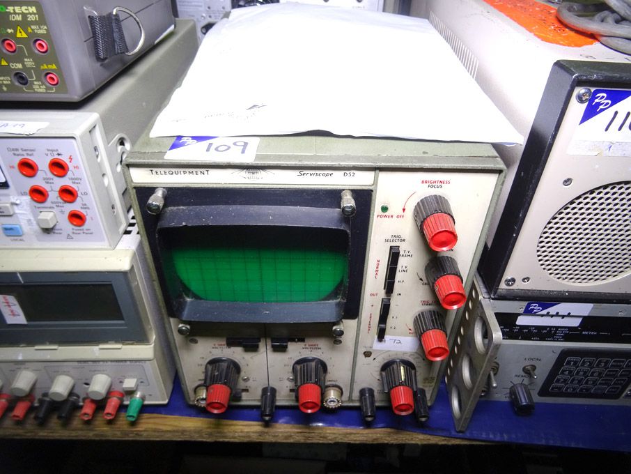 Telequipment D52 vintage oscilloscope with manual ...