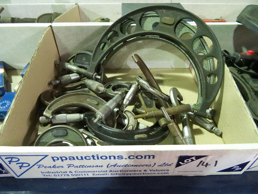 Qty various metric / imperial micrometers to 200mm...