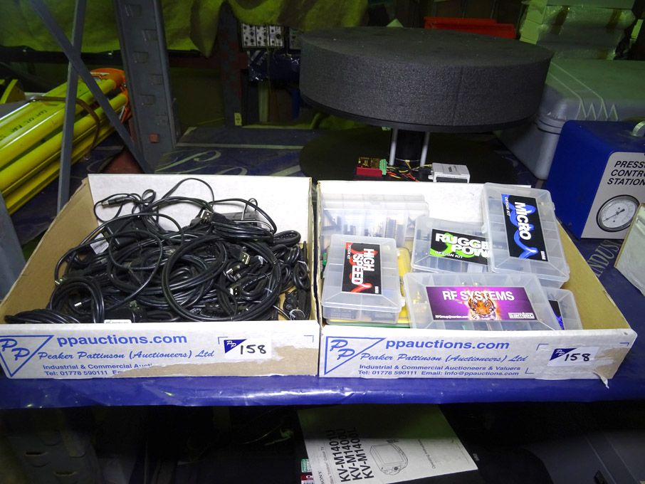 Qty various power packs, USB cables, multi pin ele...