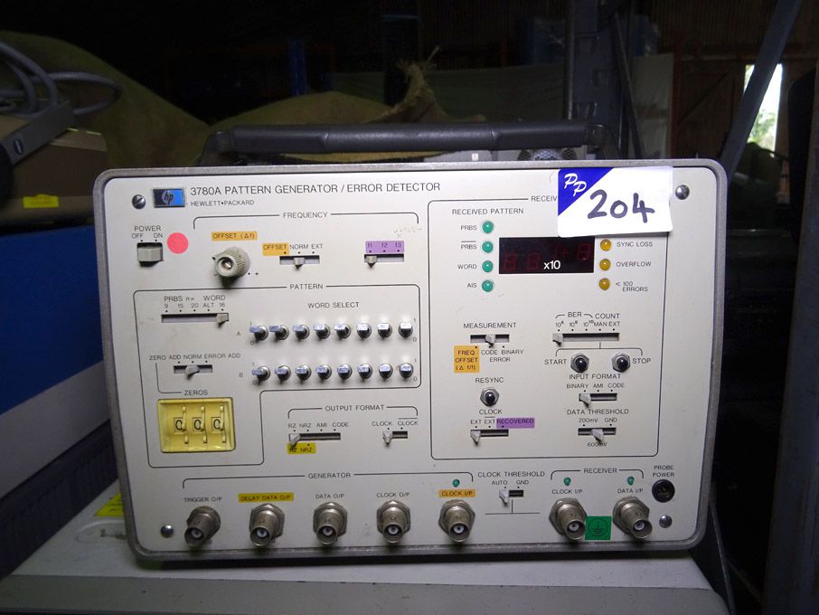 HP 3780A pattern generator / error detector - lot...