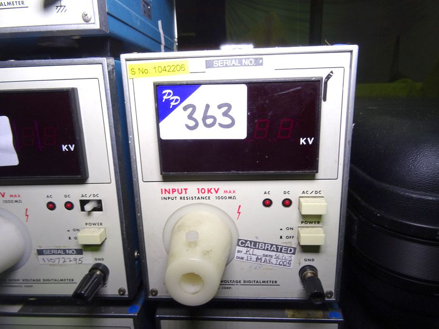 Kikusui 149-10A high voltage digital meter - lot l...