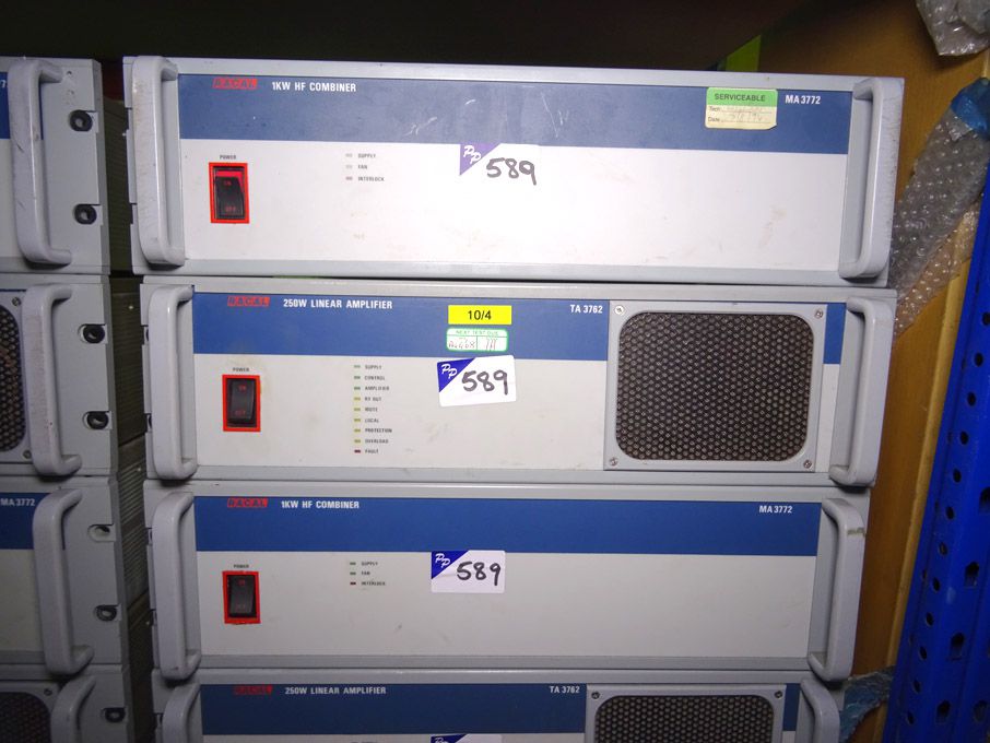 Racal TA 3762 linear amplifier, 250W, 2x Racal MA...
