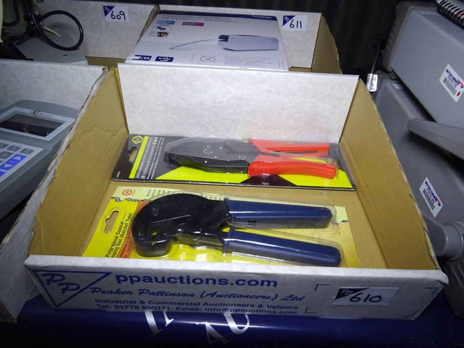 2x crimping pliers (boxed & unused) - lot located...