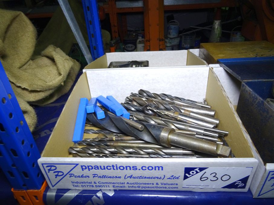 Qty various HSS taper / straight shank drills to 3...