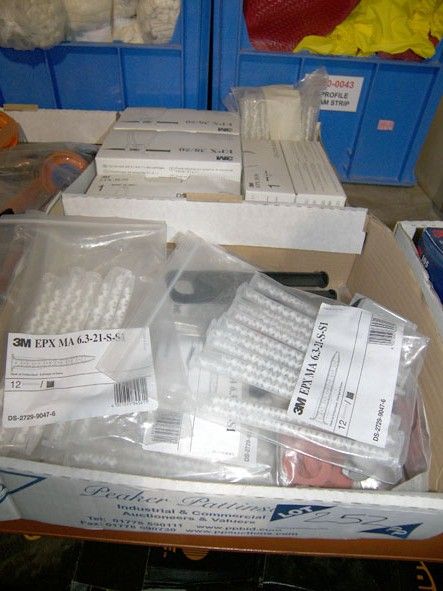 Qty 3M applicator guns etc in 2 boxes - Located at...