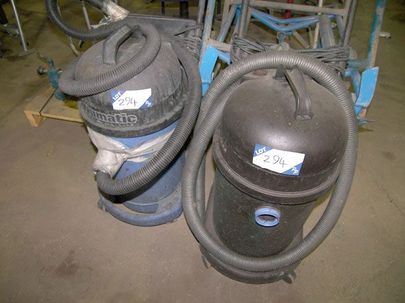 2x Numatic industrial hoovers, 240v - Located at P...