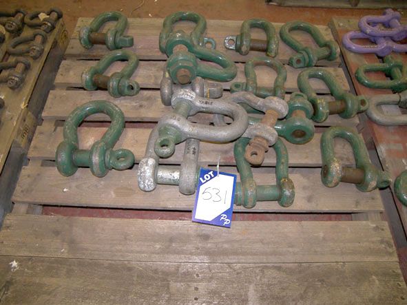 16x lifting shackles to 10.0 ton swl on pallet - L...