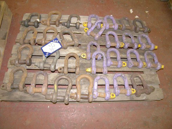 28x lifting shackles to 5 ton swl on pallet - Loca...
