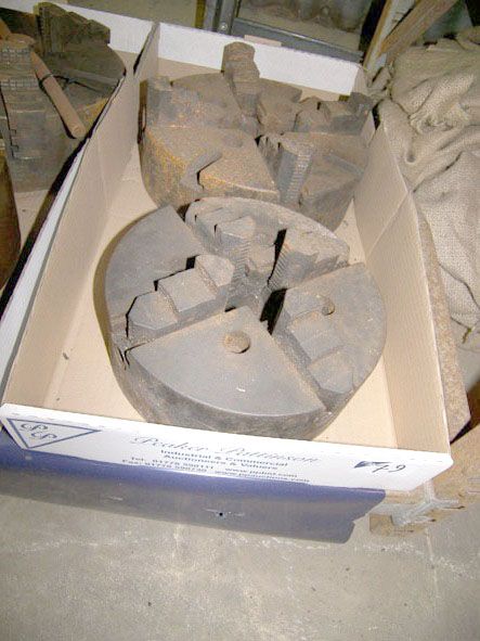 10" 4 jaw chuck & 12" 4 jaw chuck - Located at PP...