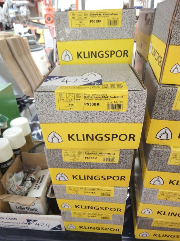 9 boxes (100 per box) Klingspor 320 Grit sanding d...
