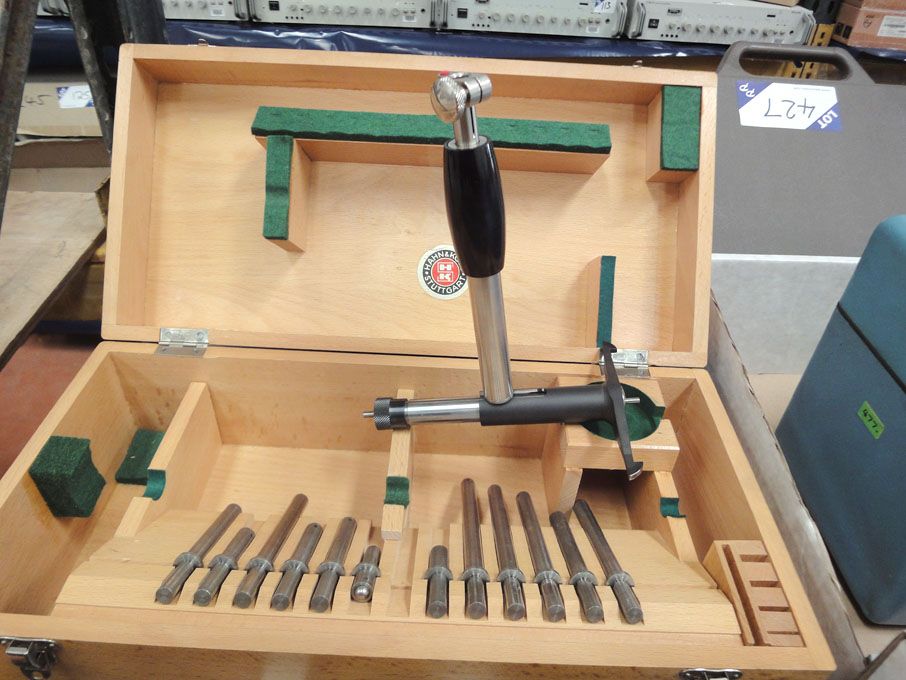 Hahn & Kolb dial bore gauge set in wooden case  -...