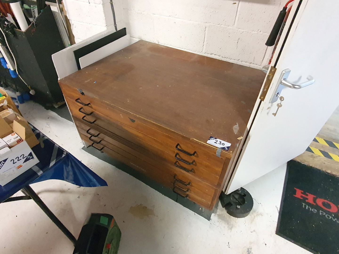 6 drawer wooden plan chest