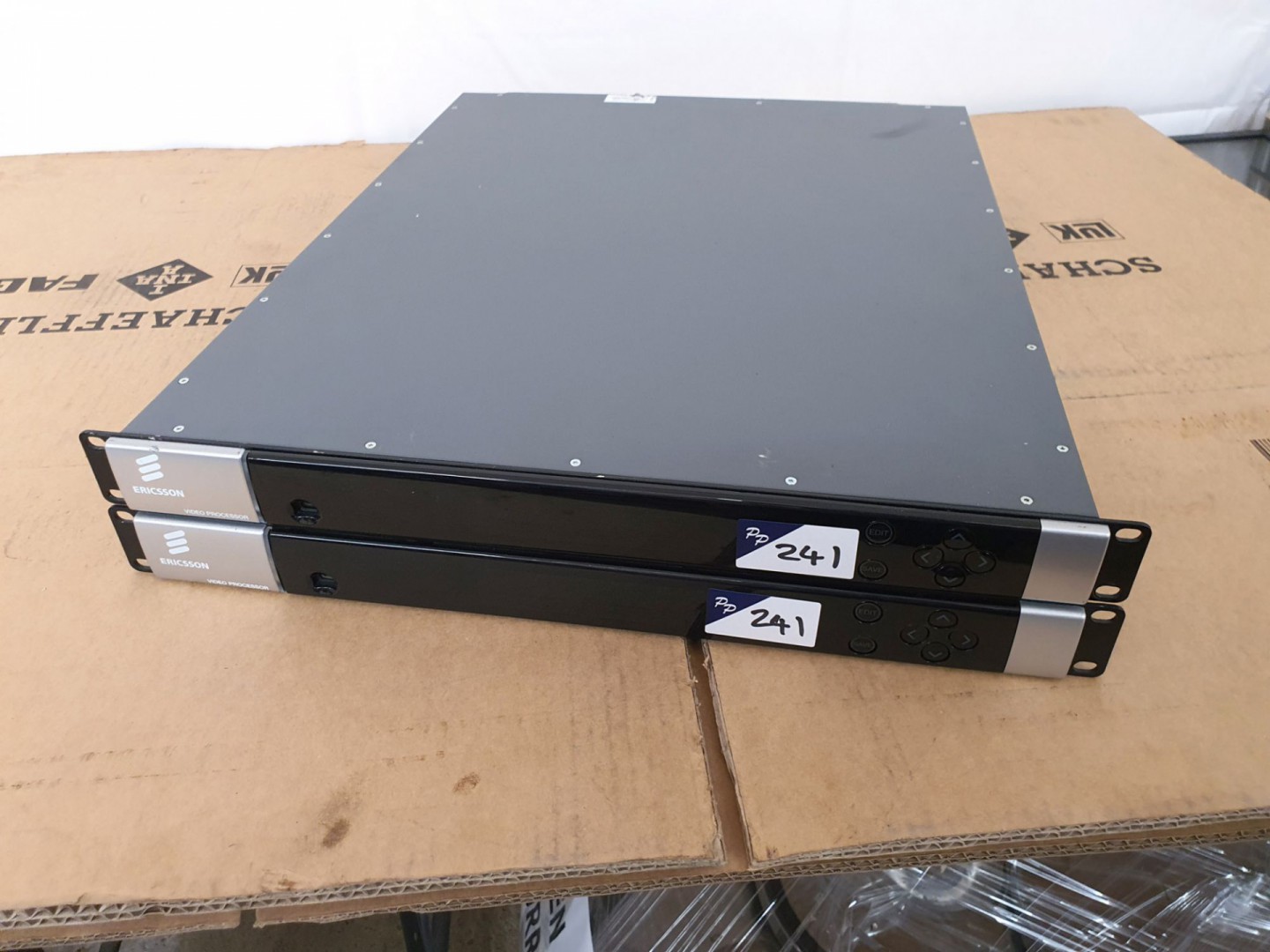 2x Ericsson video processors with 6x EN8130 SD tra...