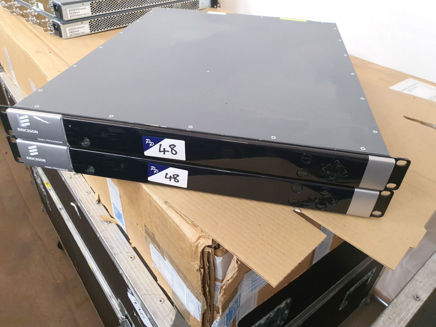 2x Ericsson video processors with 10x EN7190 HD tr...