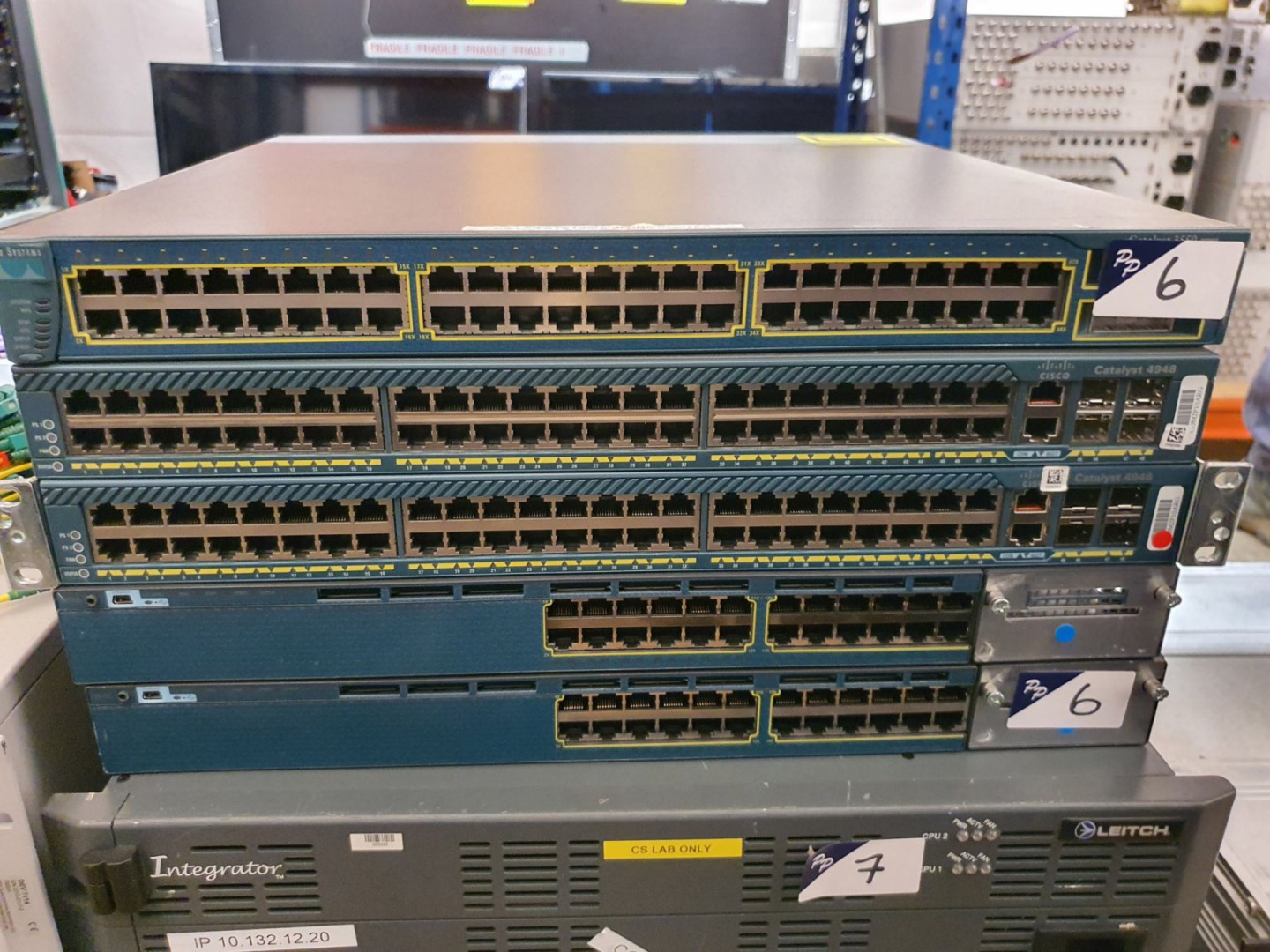 5x various Cisco Systems network switches inc: Cat...