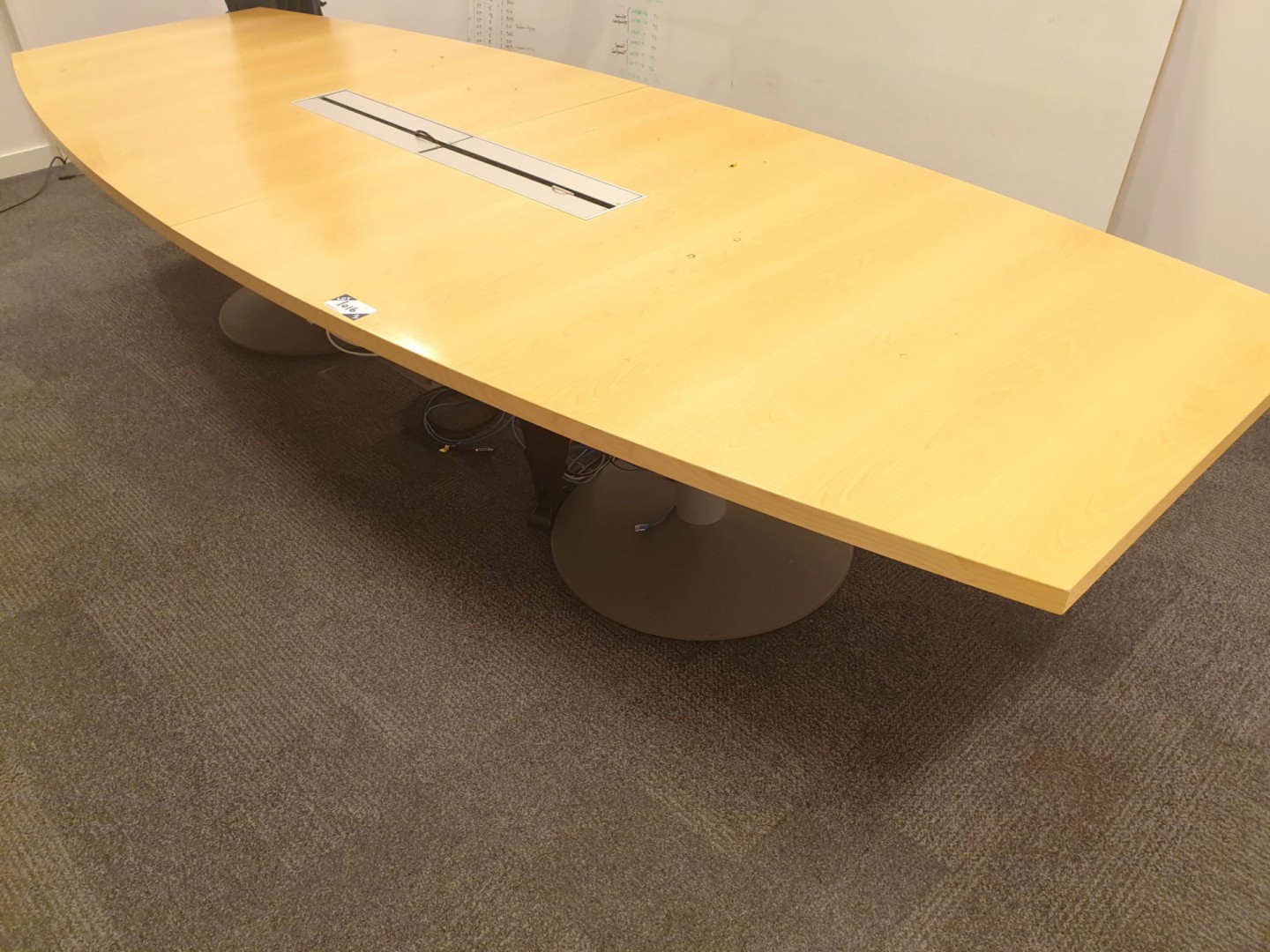 Tucana 2 section beech meeting table, 3600x1300mm...