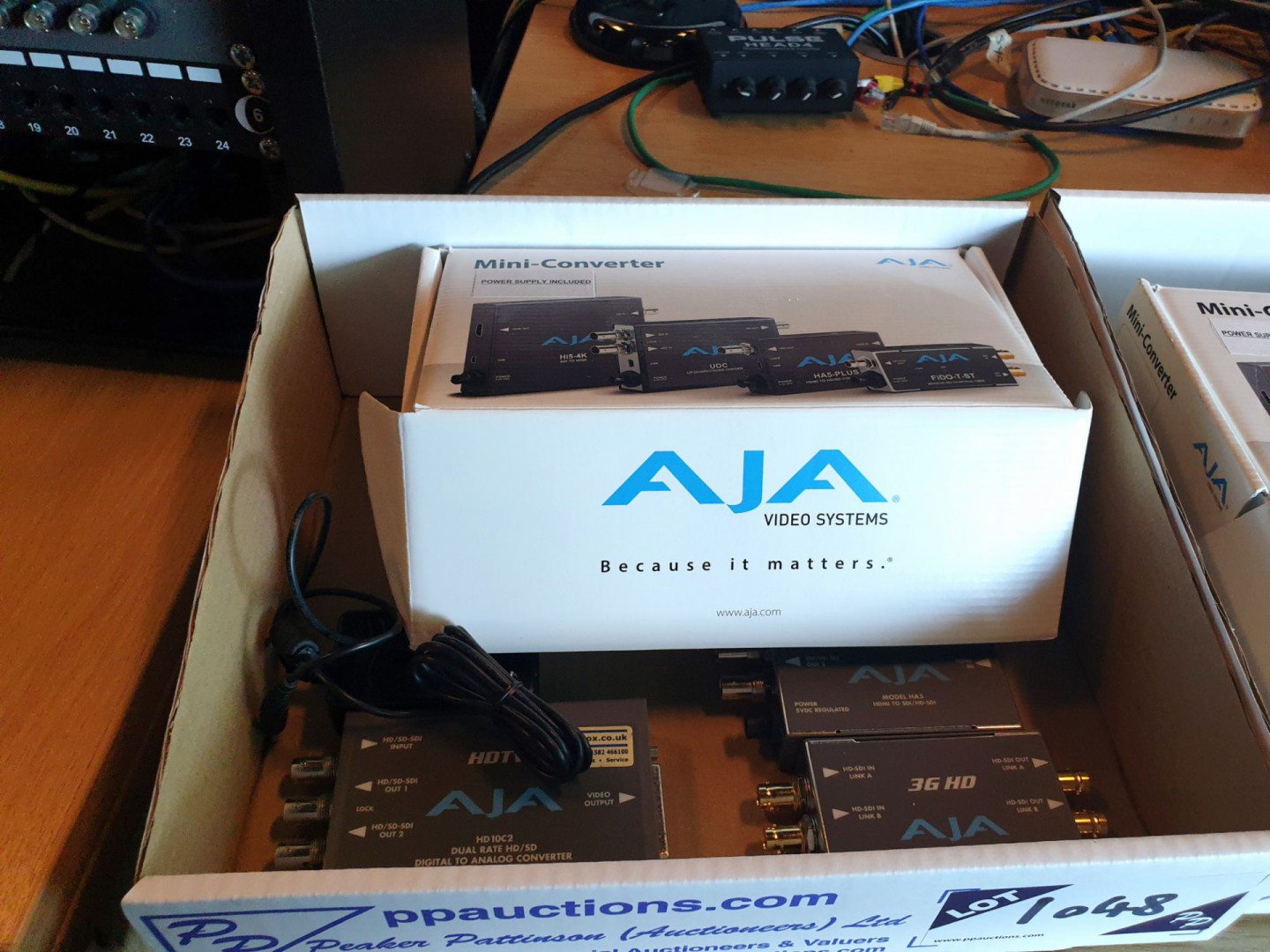 Various AJA convertors, multiplexers etc inc: HD10...