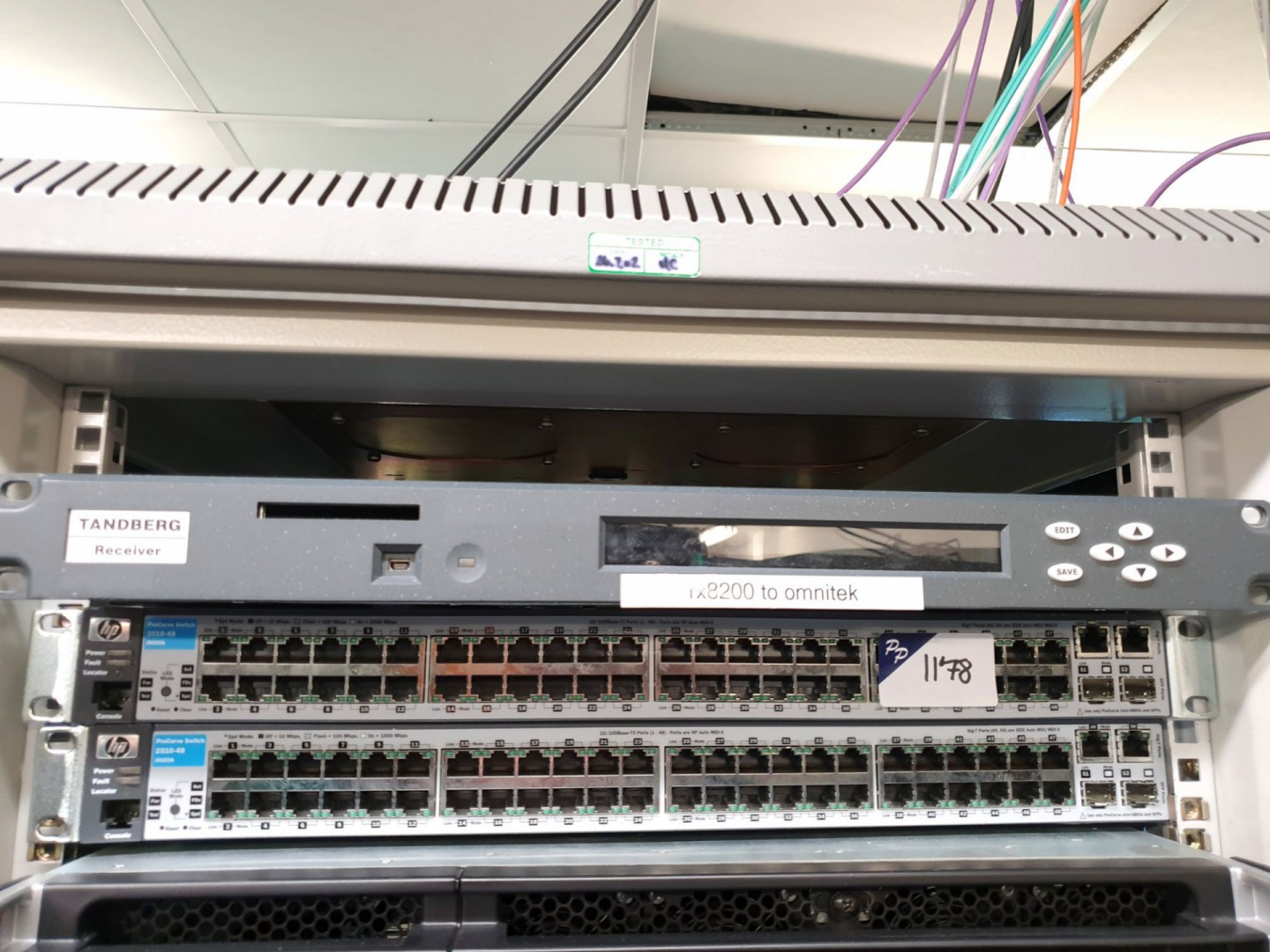 5x HP Procurve 2510-48 Gigabit network switches et...