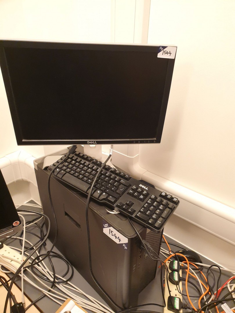 Dell 2009WT LCD monitor on stand, keyboard, Dell P...