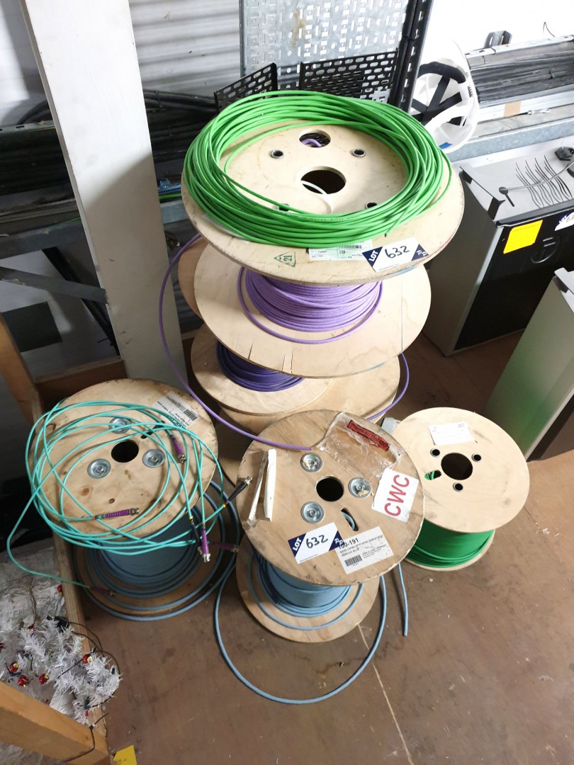 Qty various part reels of network cable inc: 720HD...