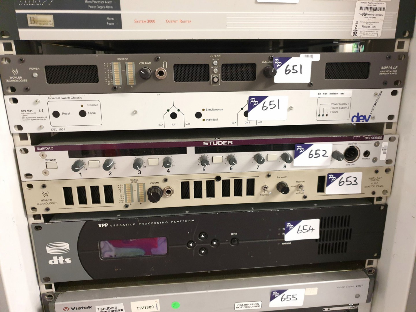 Wohler AMP-1A-LP analog audio monitor panel, Dev 1...