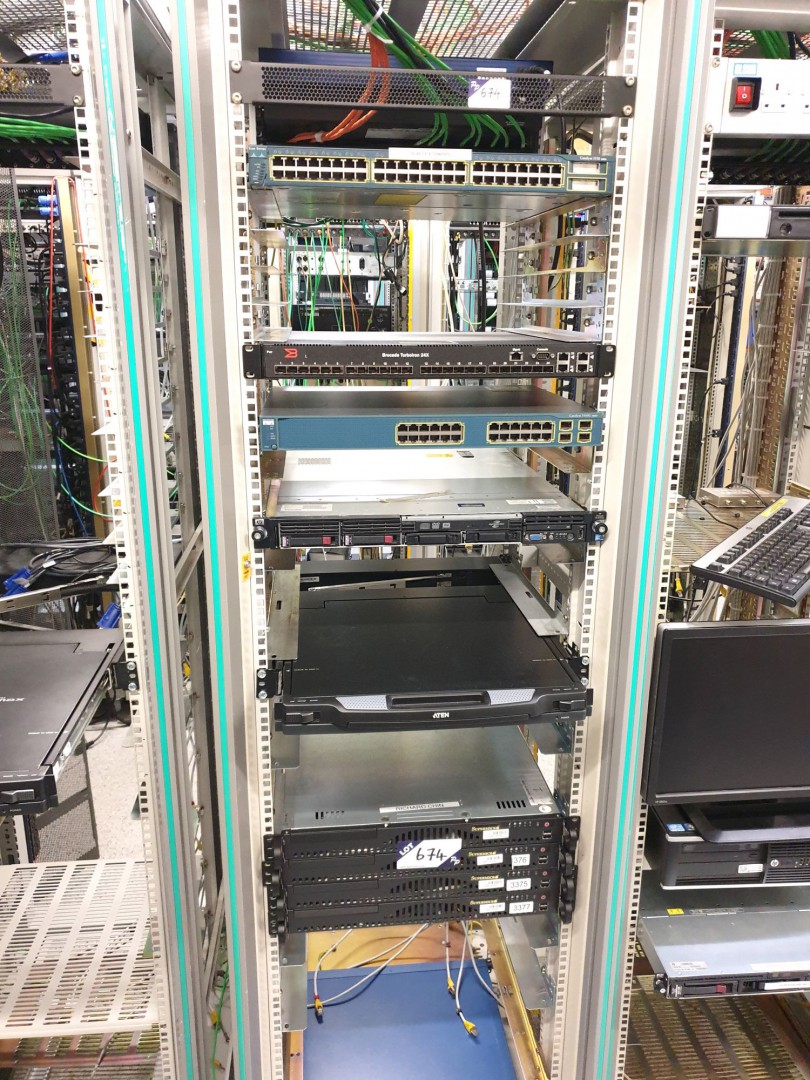 Mobile server rack inc: Cisco, VSS, Brocade networ...