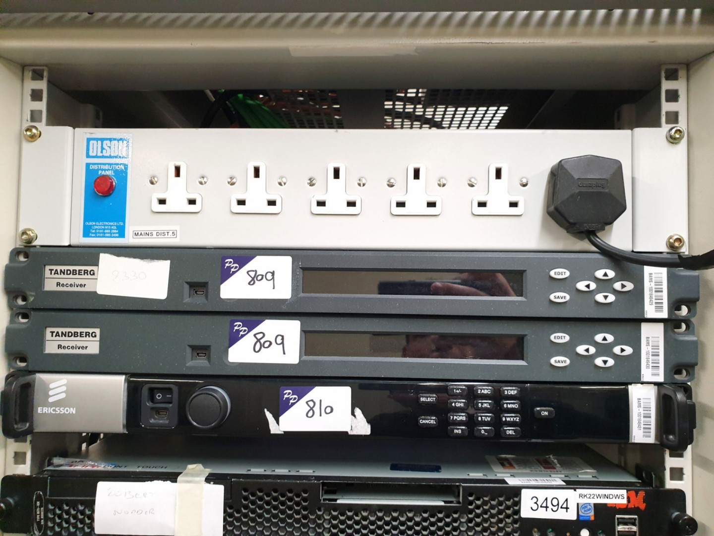 2x Tandberg RX8200 receivers
