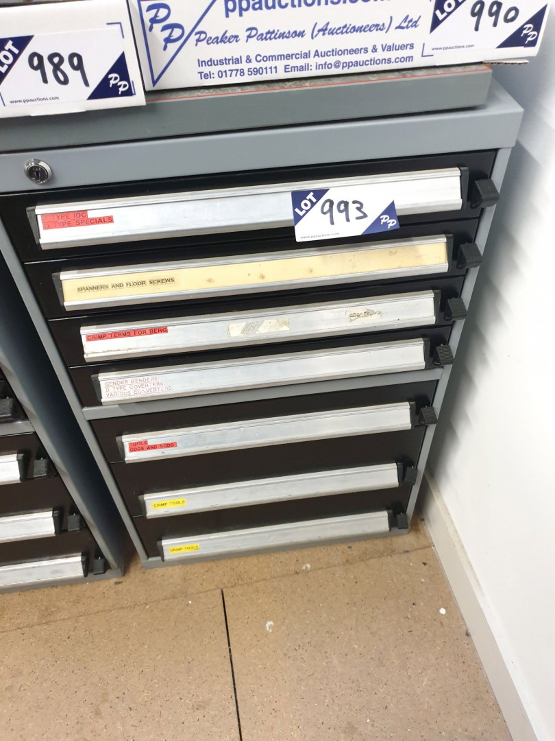 Bott compact 7 drawer storage cabinet inc: various...