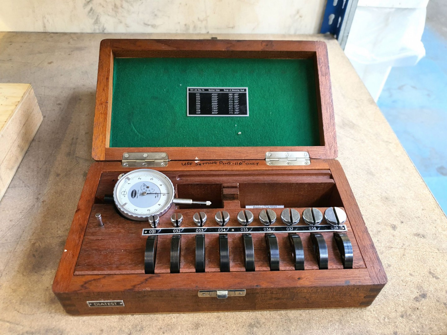 Diatest dial gauge set - lot located at:- Coventry...