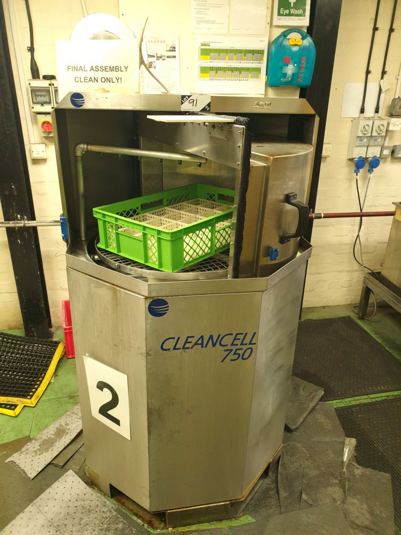 Cleancell 750 s/s rotary parts washer, 700mm dia t...