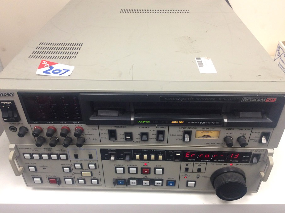 Sony BVW-75P BETACAM VTR Broadcast tape recorder /...