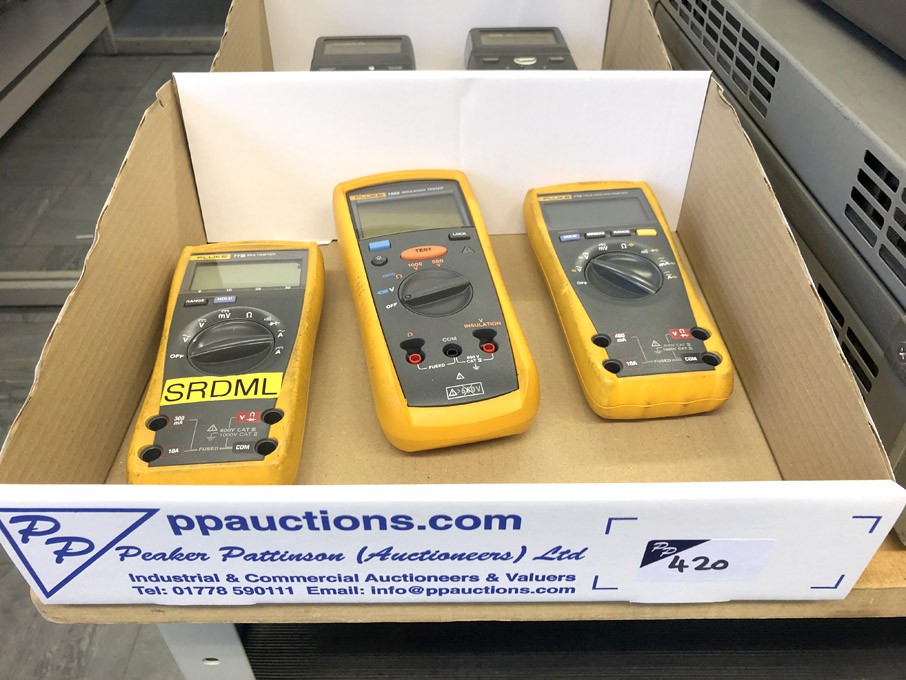 Fluke 77 multimeter, Fluke 1503 insulation tester,...