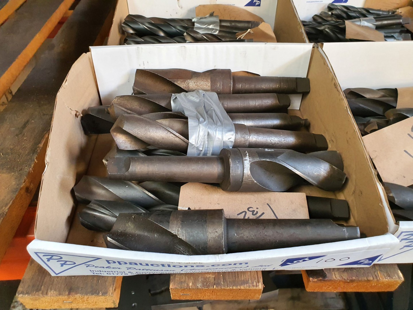 Qty various HSS taper shank drills to 2" - Lot Loc...