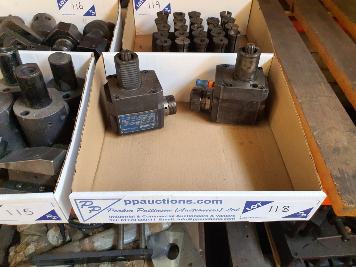 2x Benz D-77716 live tool collet holders - Lot Loc...