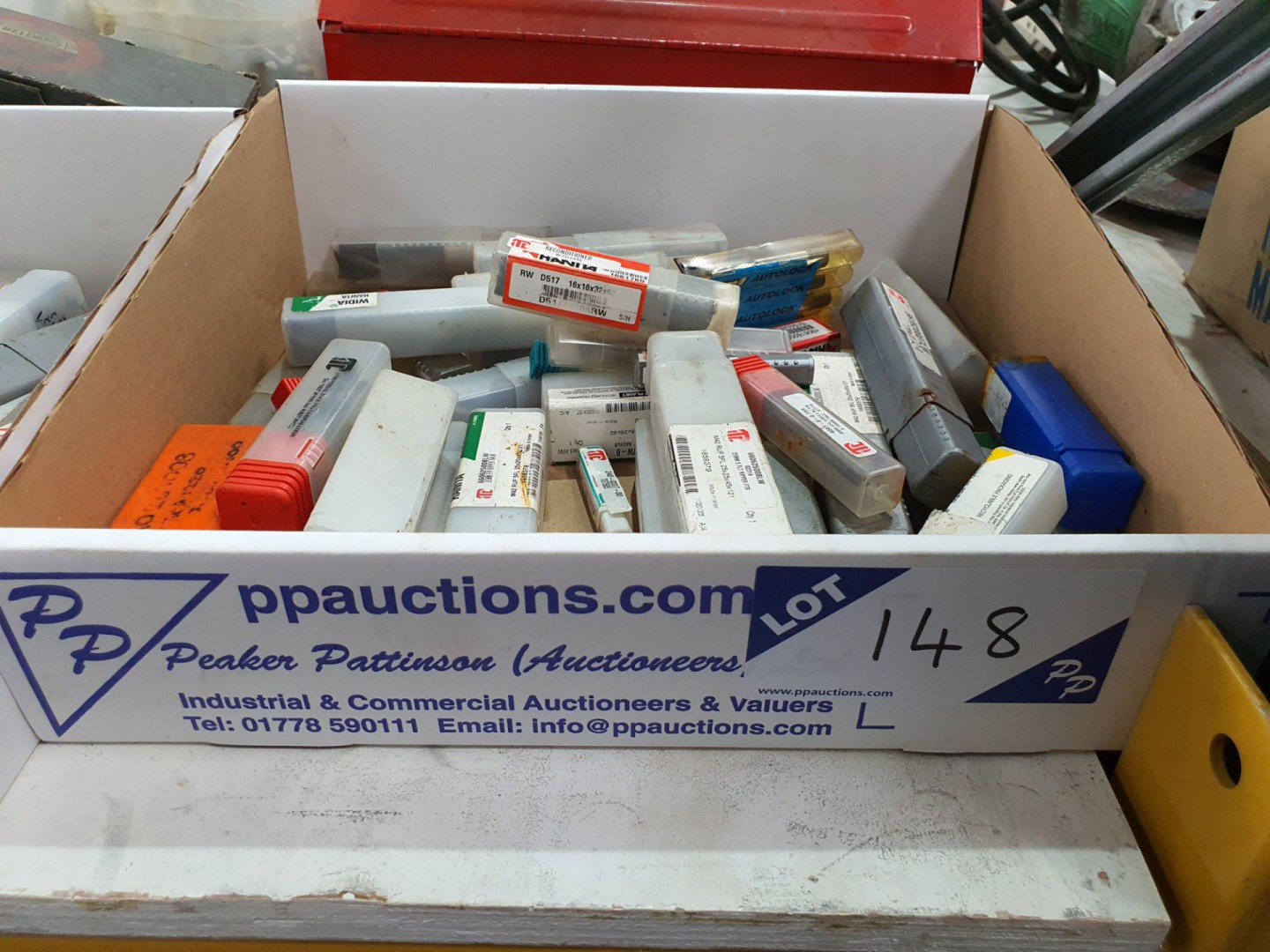 Qty various HSS milling & slot drills inc: Widia H...