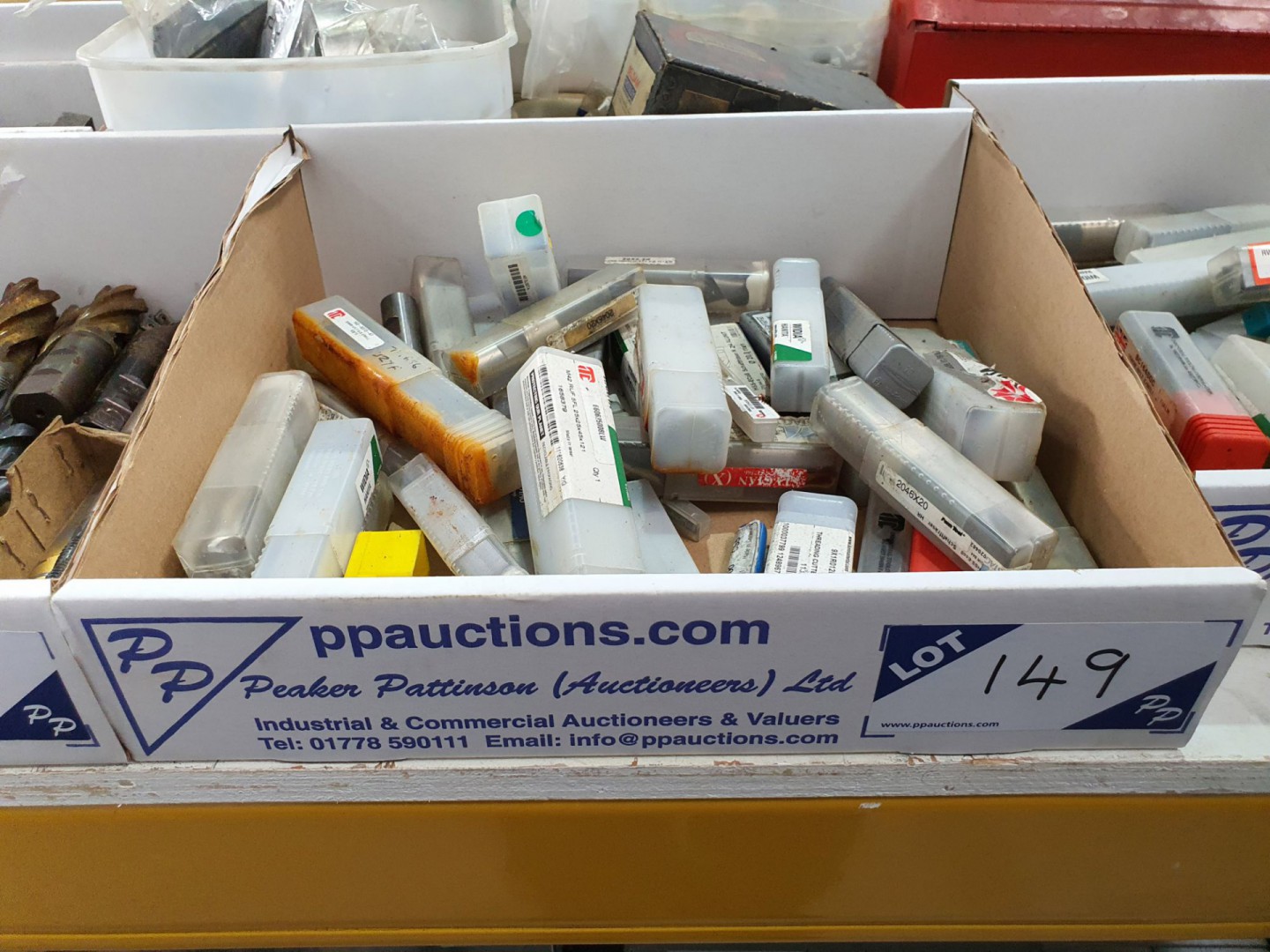 Qty various HSS milling & slot drills inc: Widia H...