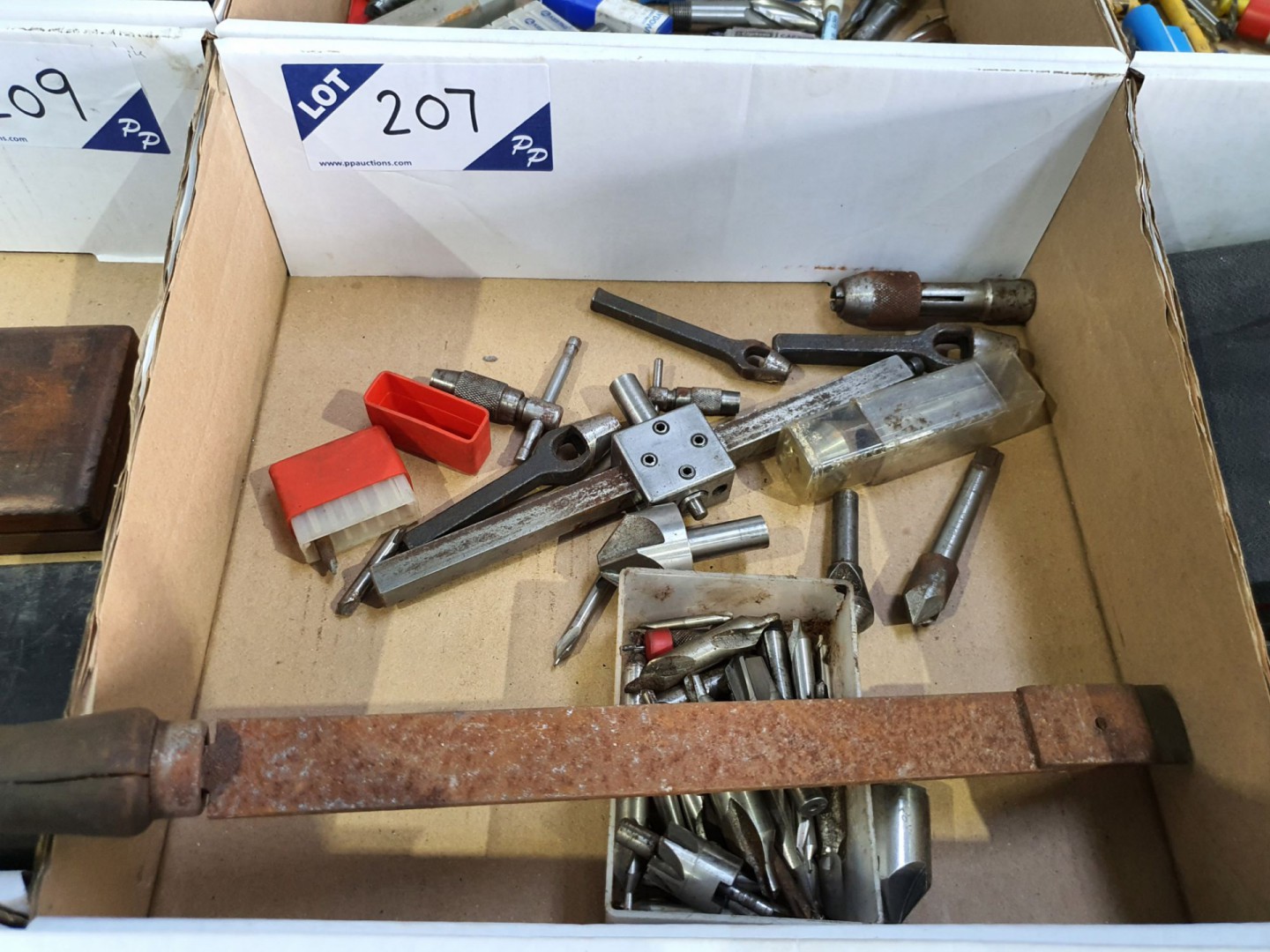 Qty various centre drills, counter sink, cutters,...