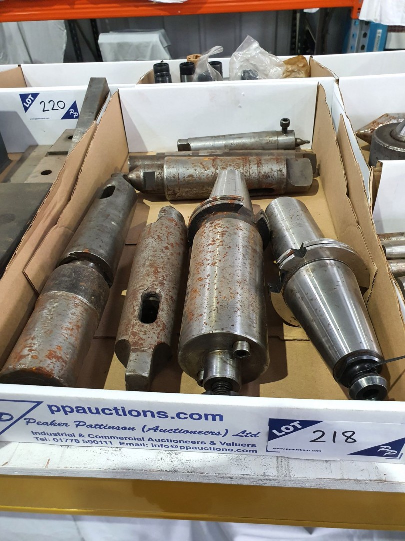 Qty various 50 int tool holders, centres, sleeves...