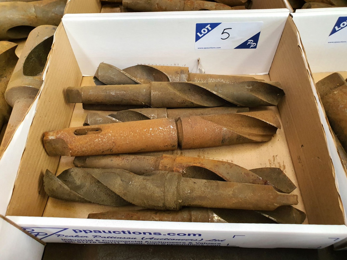 Qty various HSS taper shank drills to 2" approx -...