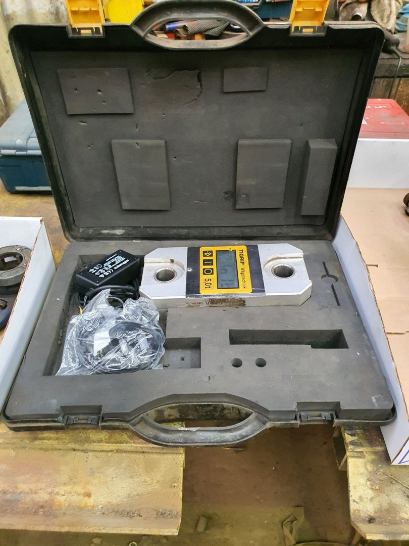 TiGrip Wagetechnik 5T load cell in carry case - Lo...