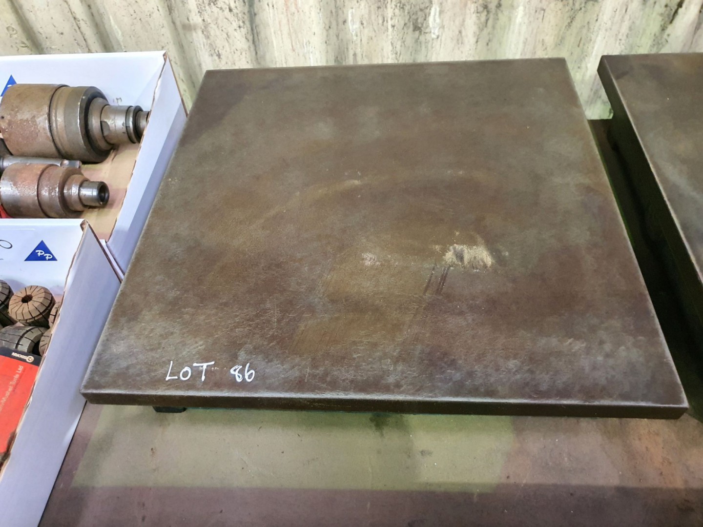 Steel surface plate, 460x460mm - Lot Located at: L...